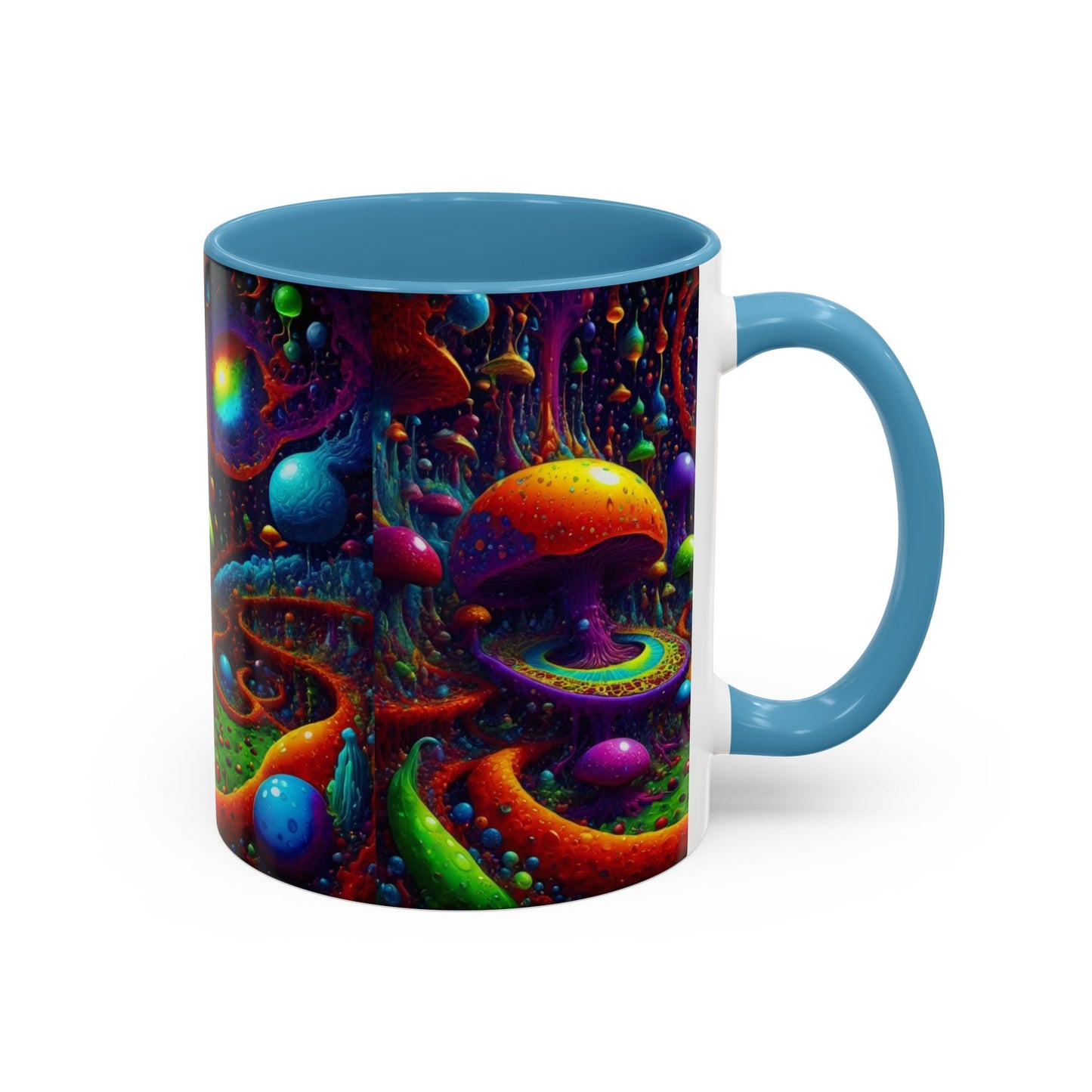 Psychedelic Mushroom Galaxy Coffee Mug — Vibrant Trippy Accent Mug (11/15oz)