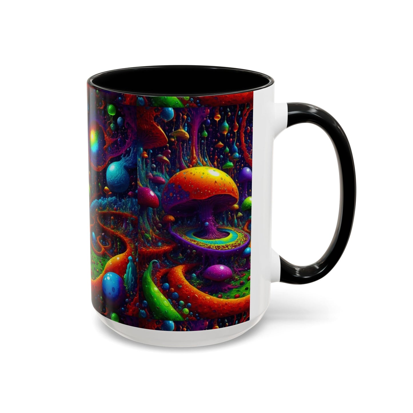 Psychedelic Mushroom Galaxy Coffee Mug — Vibrant Trippy Accent Mug (11/15oz)