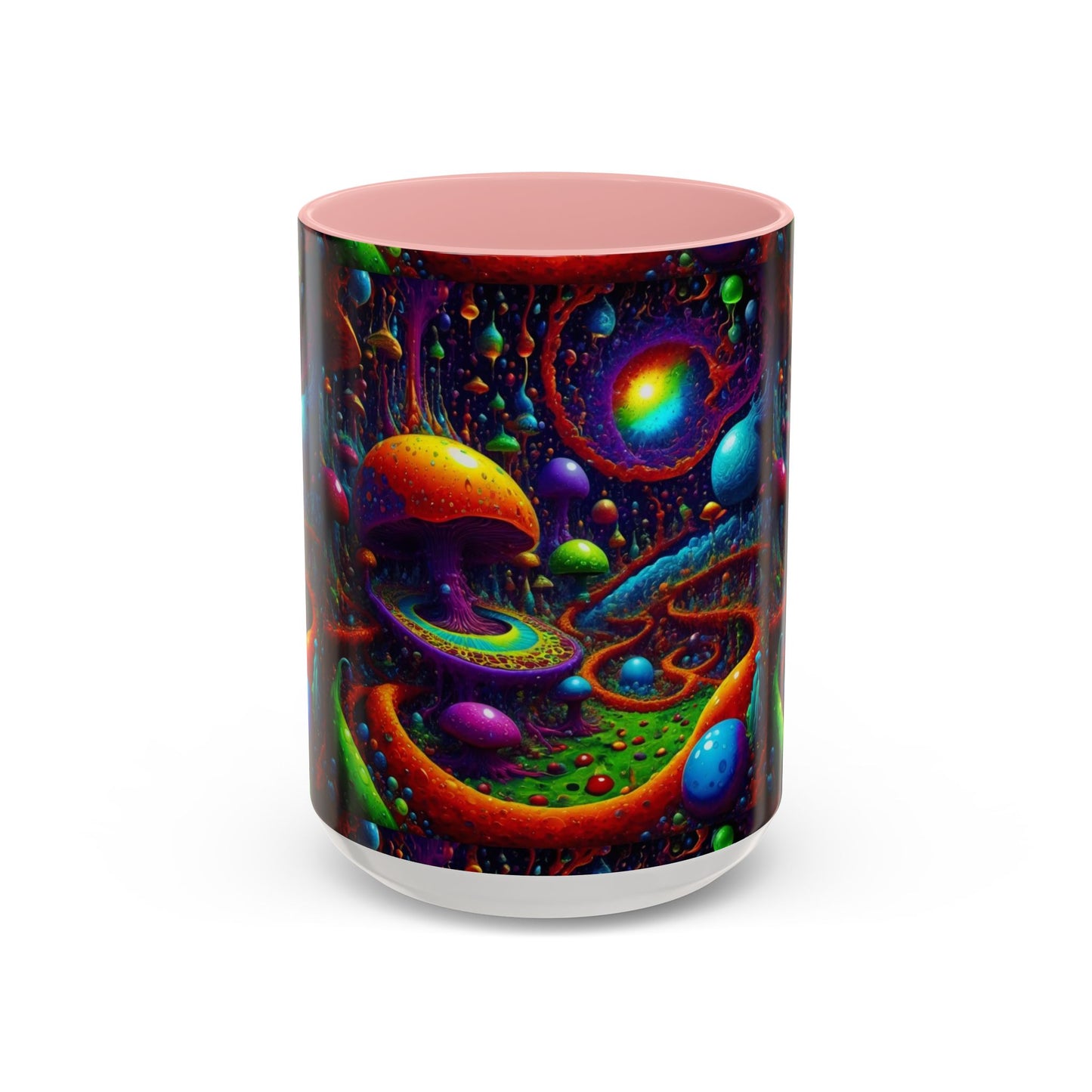 Psychedelic Mushroom Galaxy Coffee Mug — Vibrant Trippy Accent Mug (11/15oz)