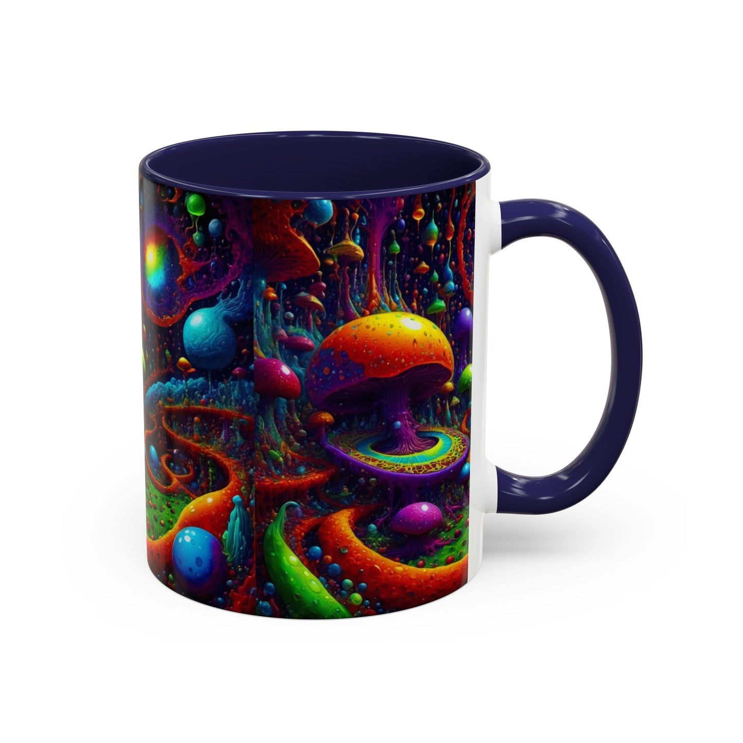 Psychedelic Mushroom Galaxy Coffee Mug — Vibrant Trippy Accent Mug (11/15oz)