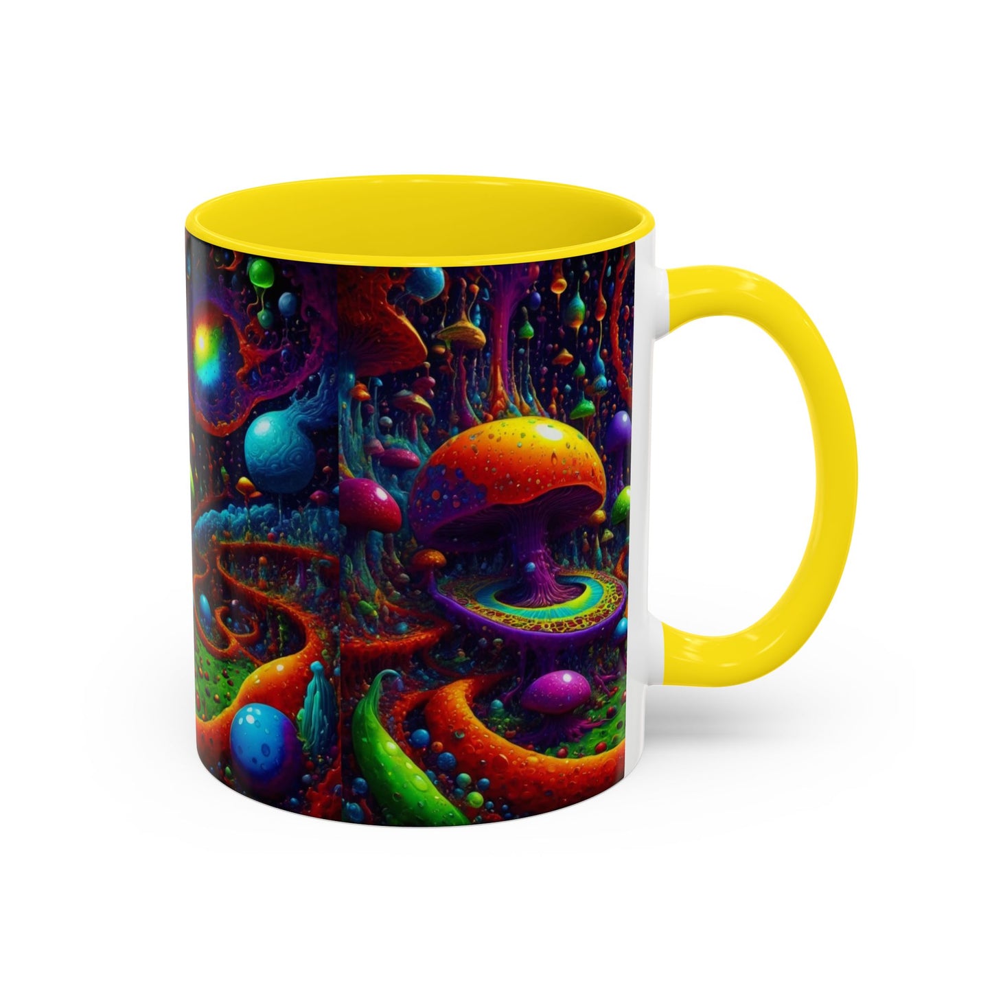 Psychedelic Mushroom Galaxy Coffee Mug — Vibrant Trippy Accent Mug (11/15oz)
