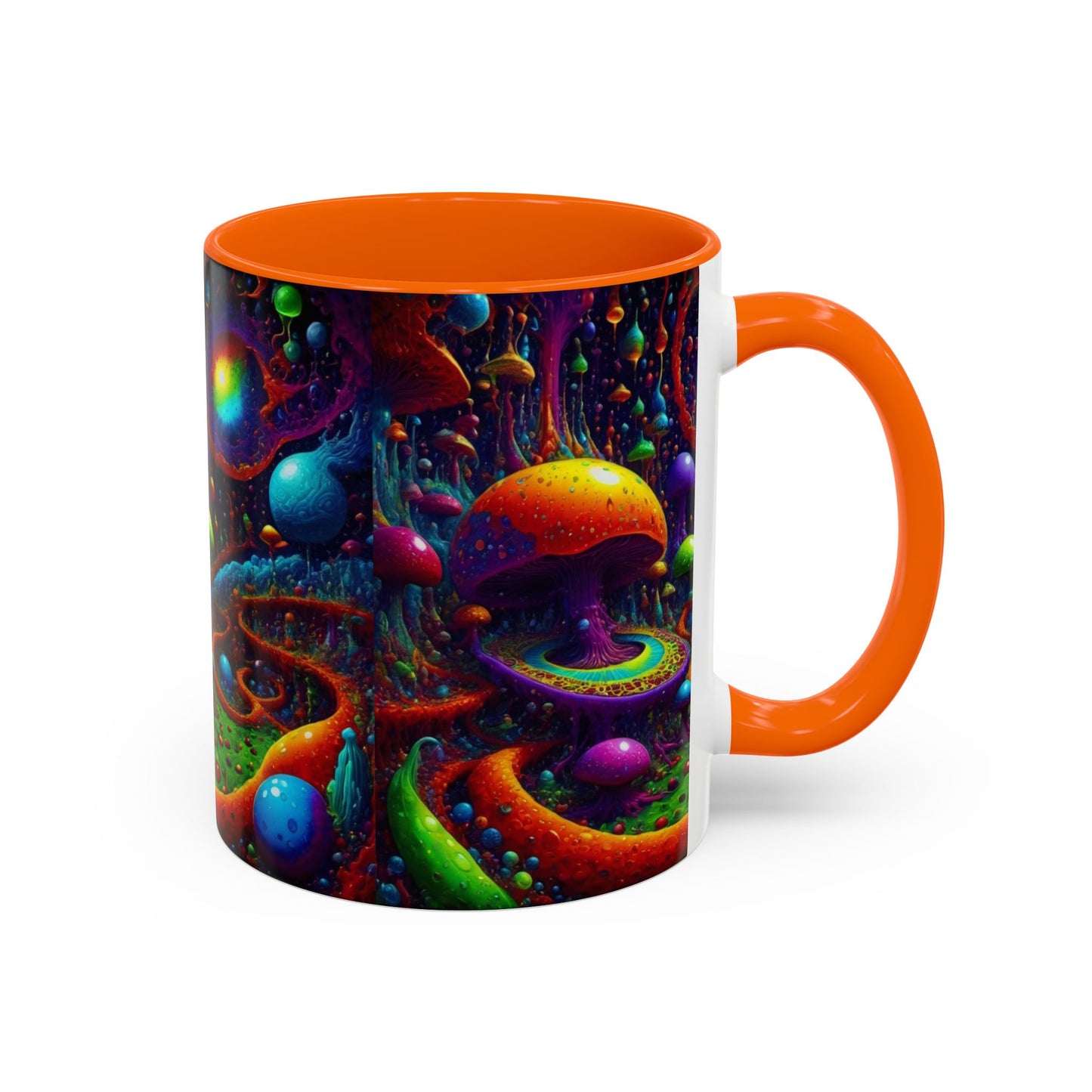 Psychedelic Mushroom Galaxy Coffee Mug — Vibrant Trippy Accent Mug (11/15oz)