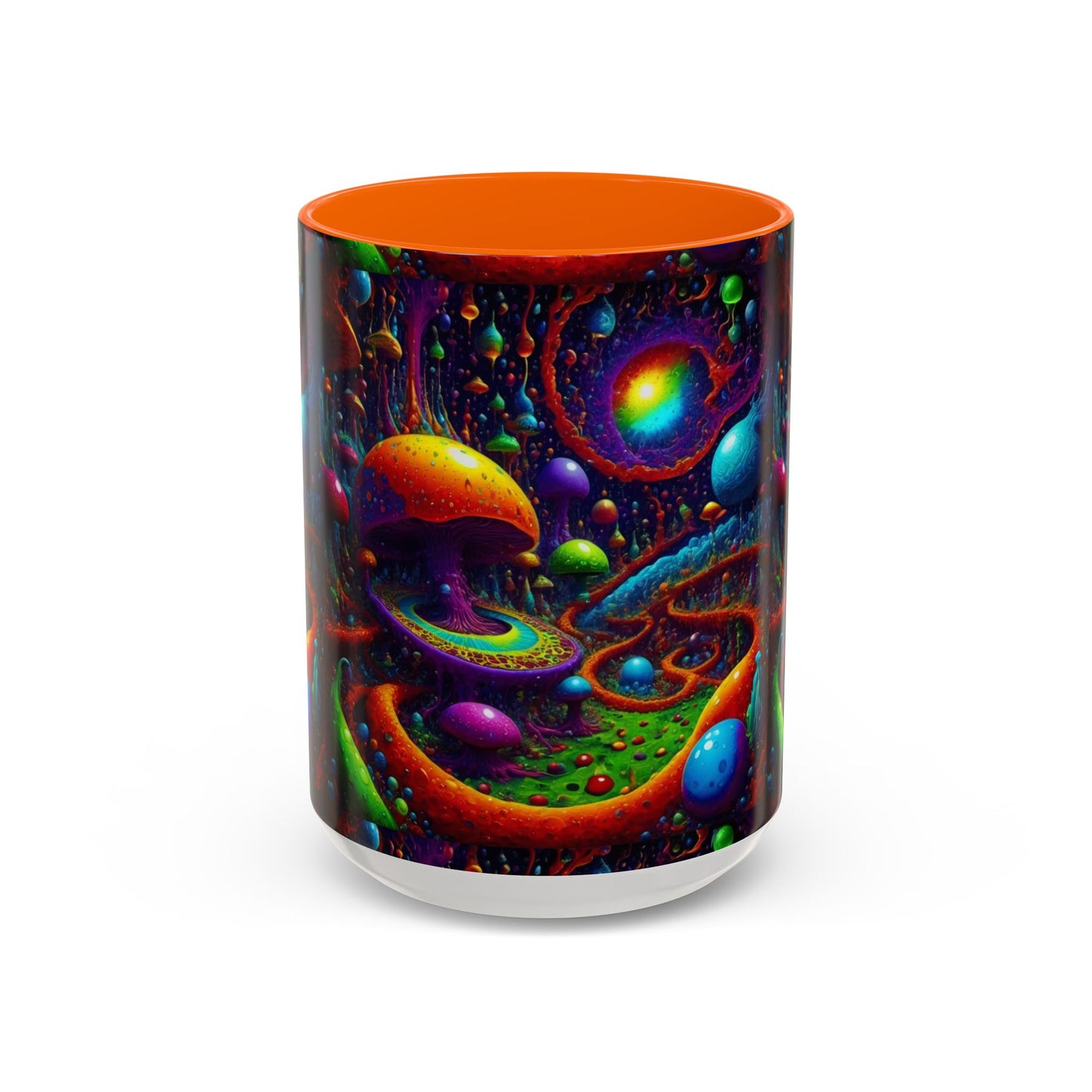 Psychedelic Mushroom Galaxy Coffee Mug — Vibrant Trippy Accent Mug (11/15oz)