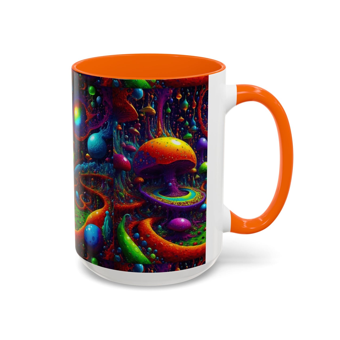 Psychedelic Mushroom Galaxy Coffee Mug — Vibrant Trippy Accent Mug (11/15oz)