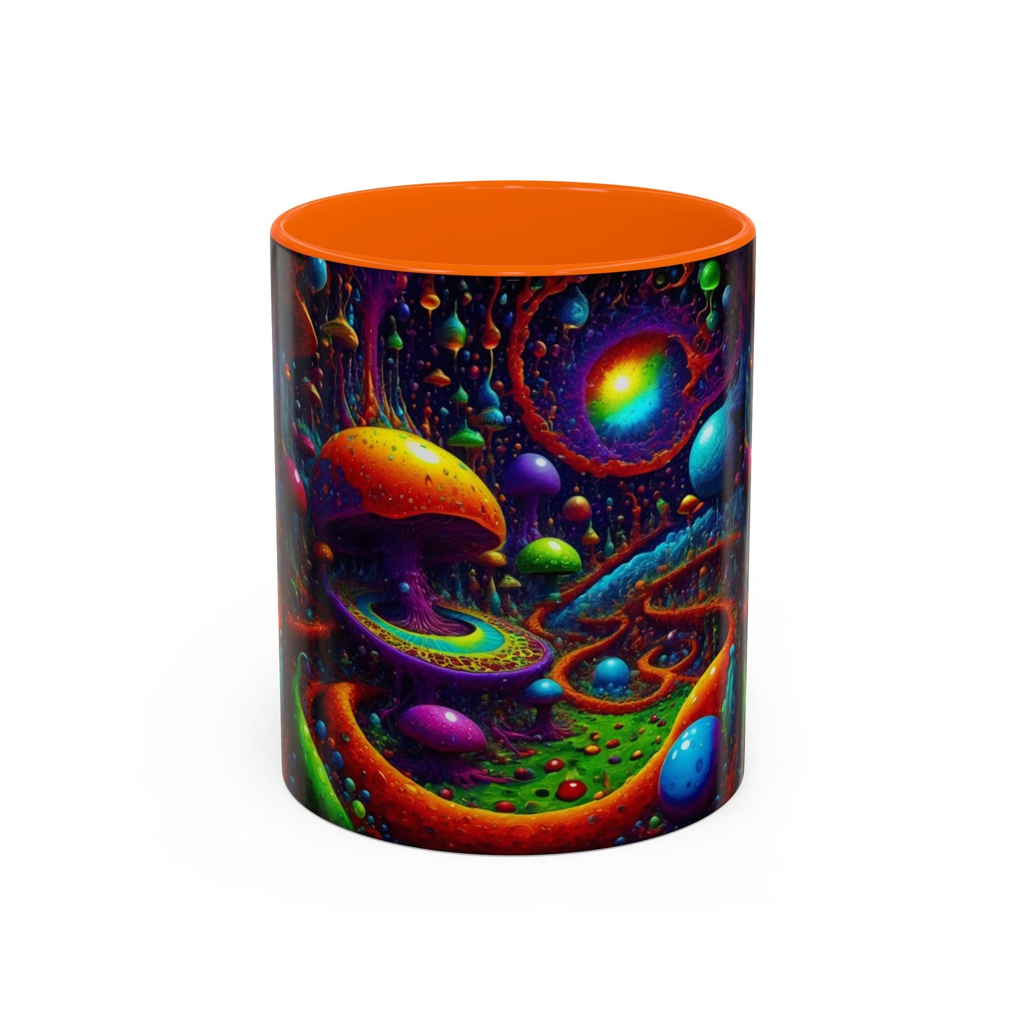 Psychedelic Mushroom Galaxy Coffee Mug — Vibrant Trippy Accent Mug (11/15oz)