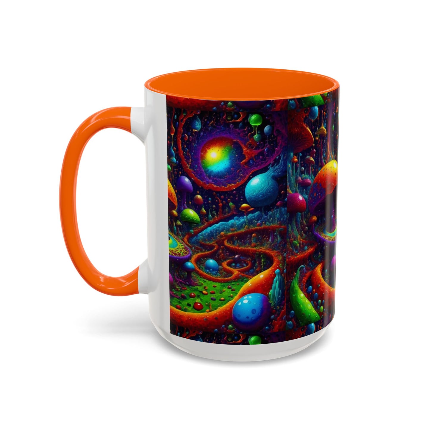 Psychedelic Mushroom Galaxy Coffee Mug — Vibrant Trippy Accent Mug (11/15oz)