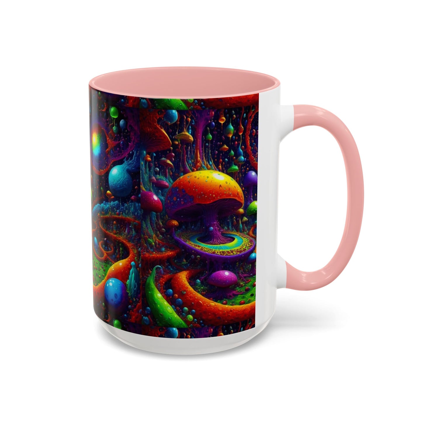 Psychedelic Mushroom Galaxy Coffee Mug — Vibrant Trippy Accent Mug (11/15oz)