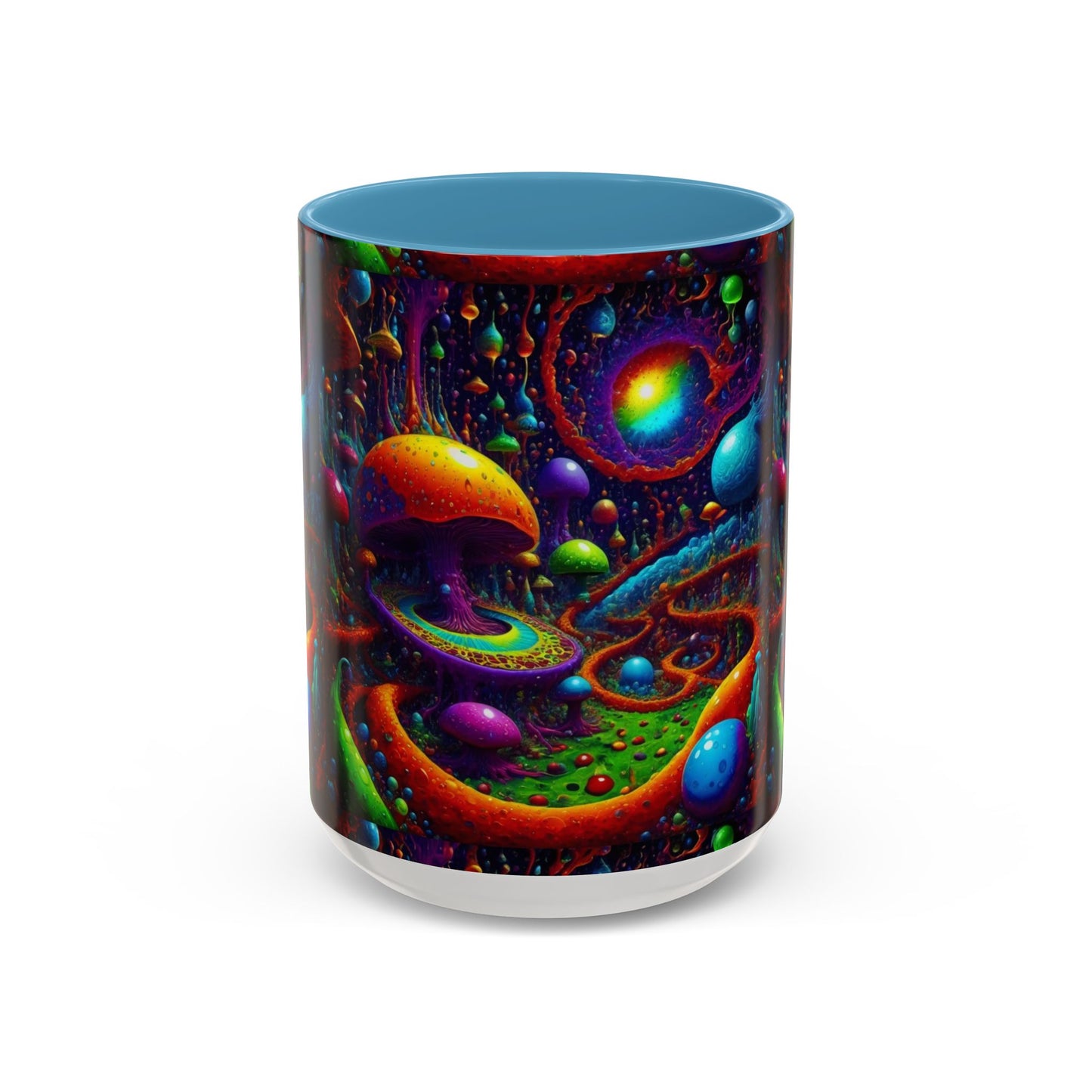 Psychedelic Mushroom Galaxy Coffee Mug — Vibrant Trippy Accent Mug (11/15oz)