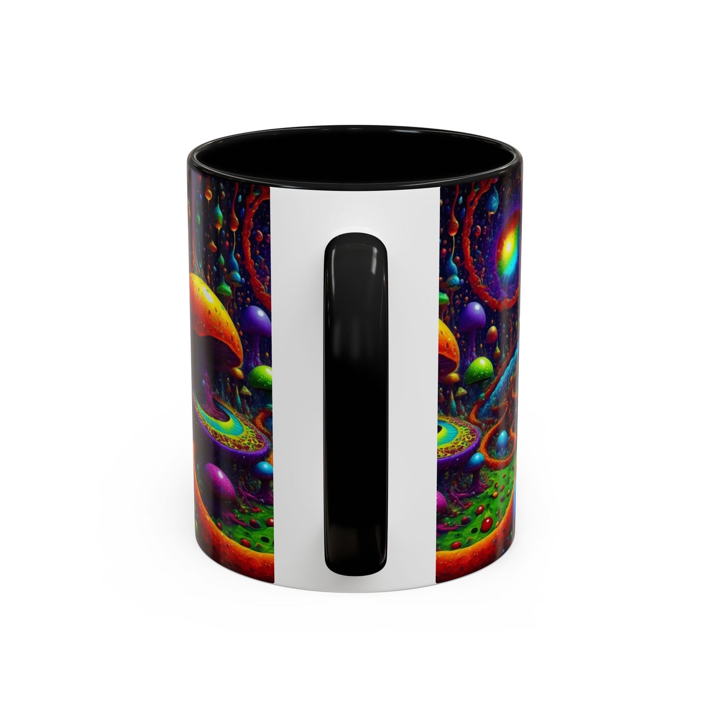 Psychedelic Mushroom Galaxy Coffee Mug — Vibrant Trippy Accent Mug (11/15oz)