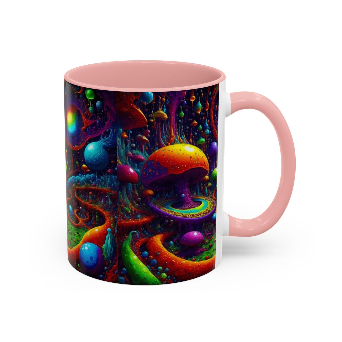 Psychedelic Mushroom Galaxy Coffee Mug — Vibrant Trippy Accent Mug (11/15oz)