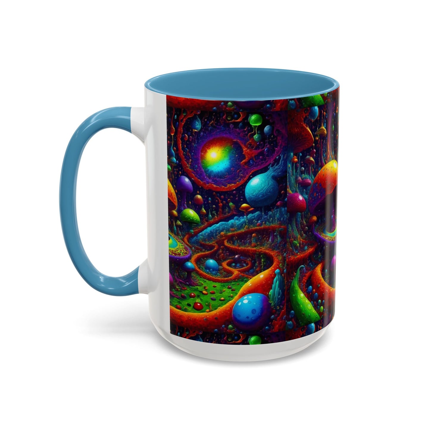 Psychedelic Mushroom Galaxy Coffee Mug — Vibrant Trippy Accent Mug (11/15oz)
