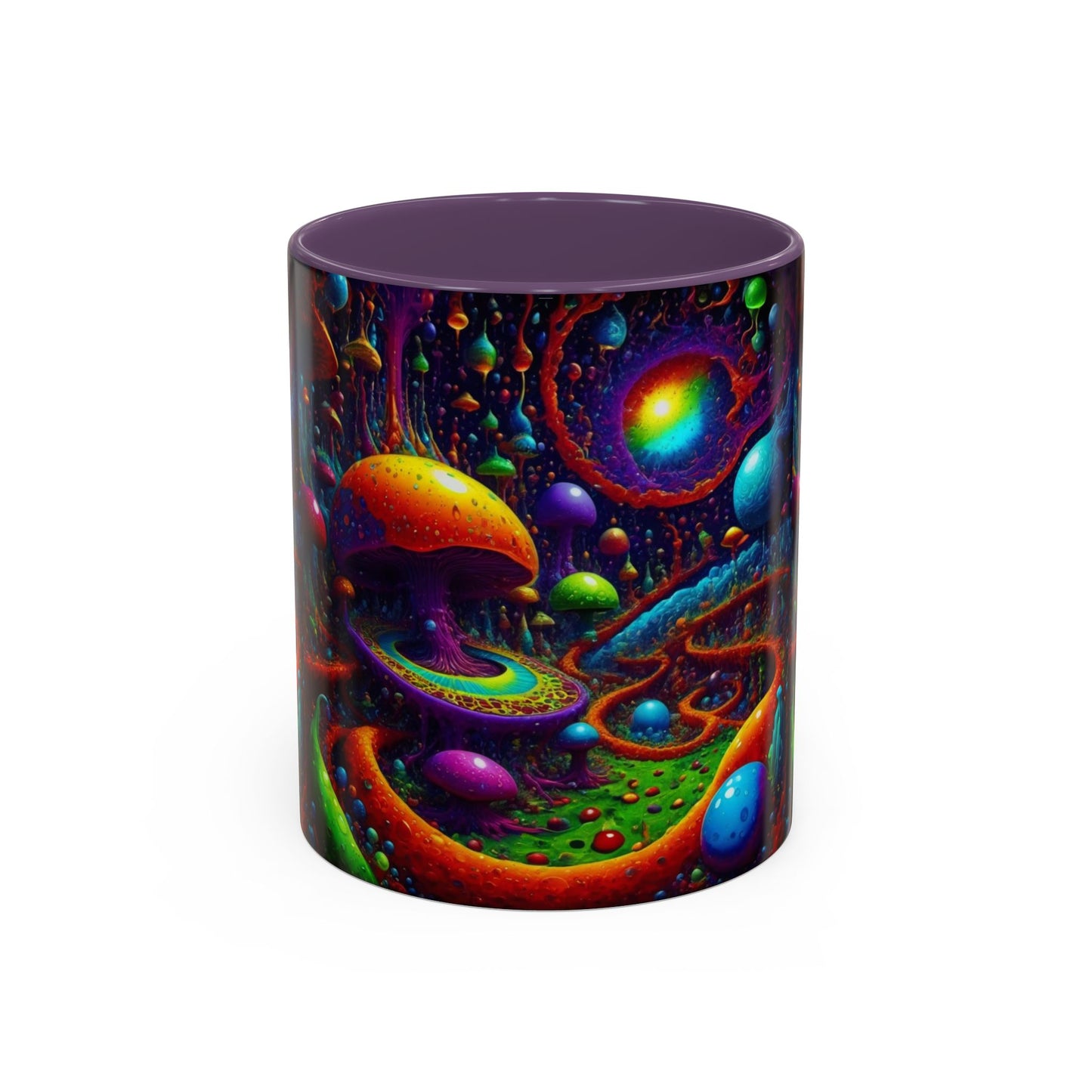 Psychedelic Mushroom Galaxy Coffee Mug — Vibrant Trippy Accent Mug (11/15oz)