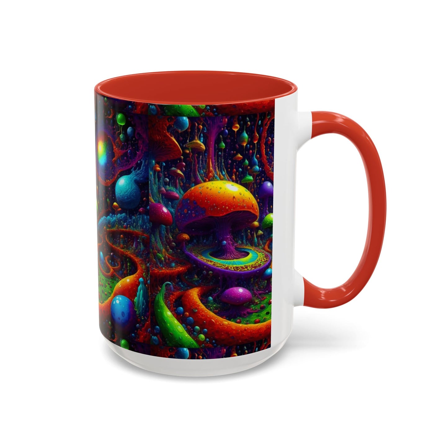 Psychedelic Mushroom Galaxy Coffee Mug — Vibrant Trippy Accent Mug (11/15oz)