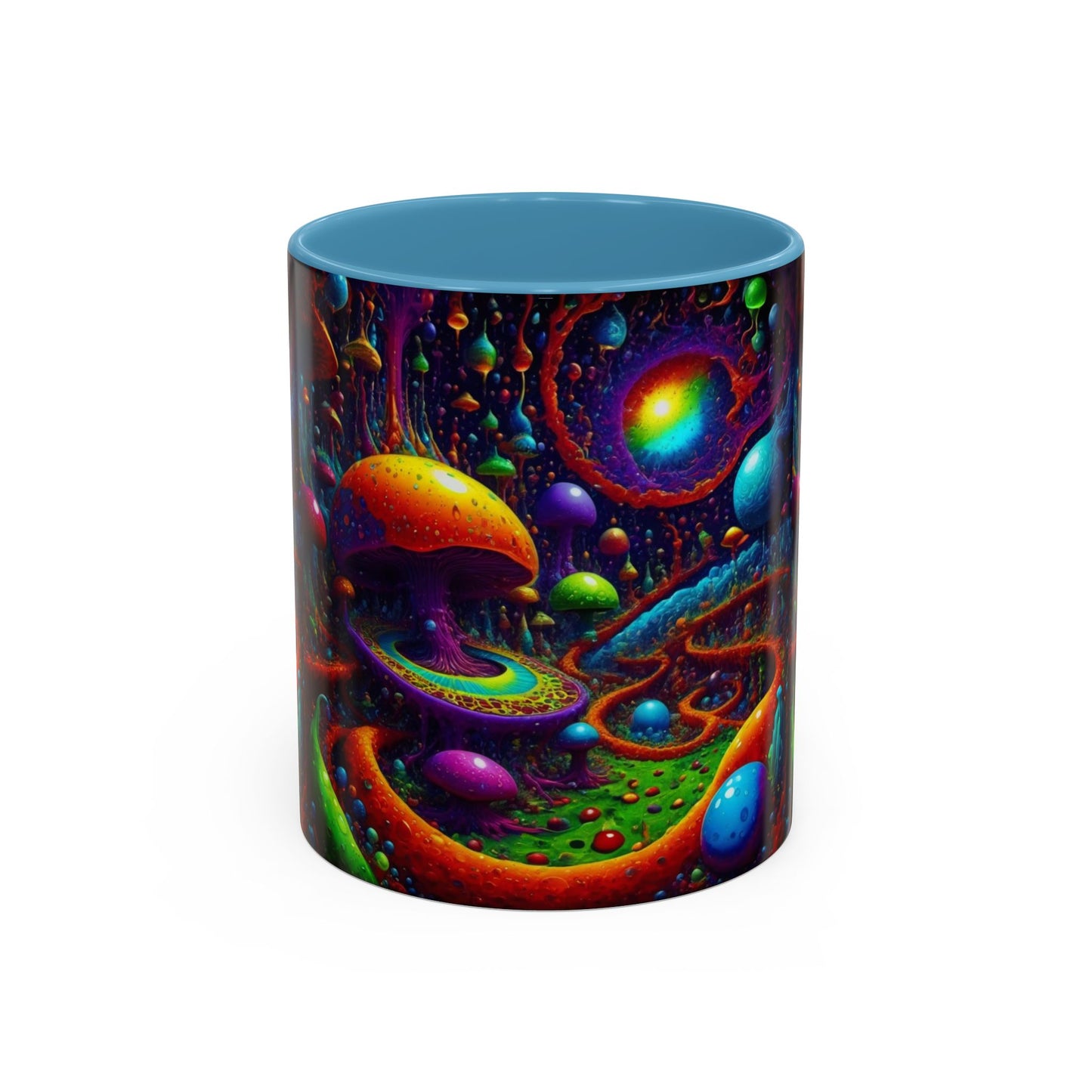 Psychedelic Mushroom Galaxy Coffee Mug — Vibrant Trippy Accent Mug (11/15oz)