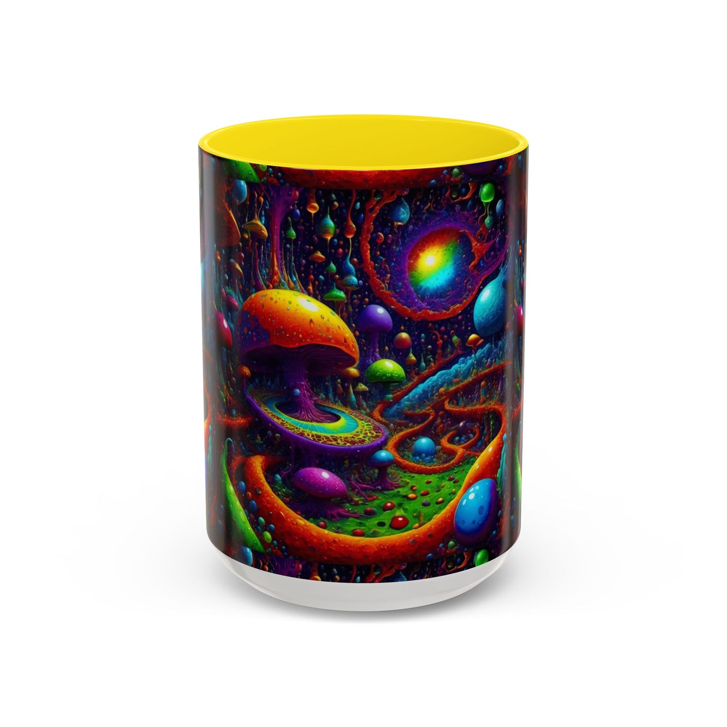 Psychedelic Mushroom Galaxy Coffee Mug — Vibrant Trippy Accent Mug (11/15oz)
