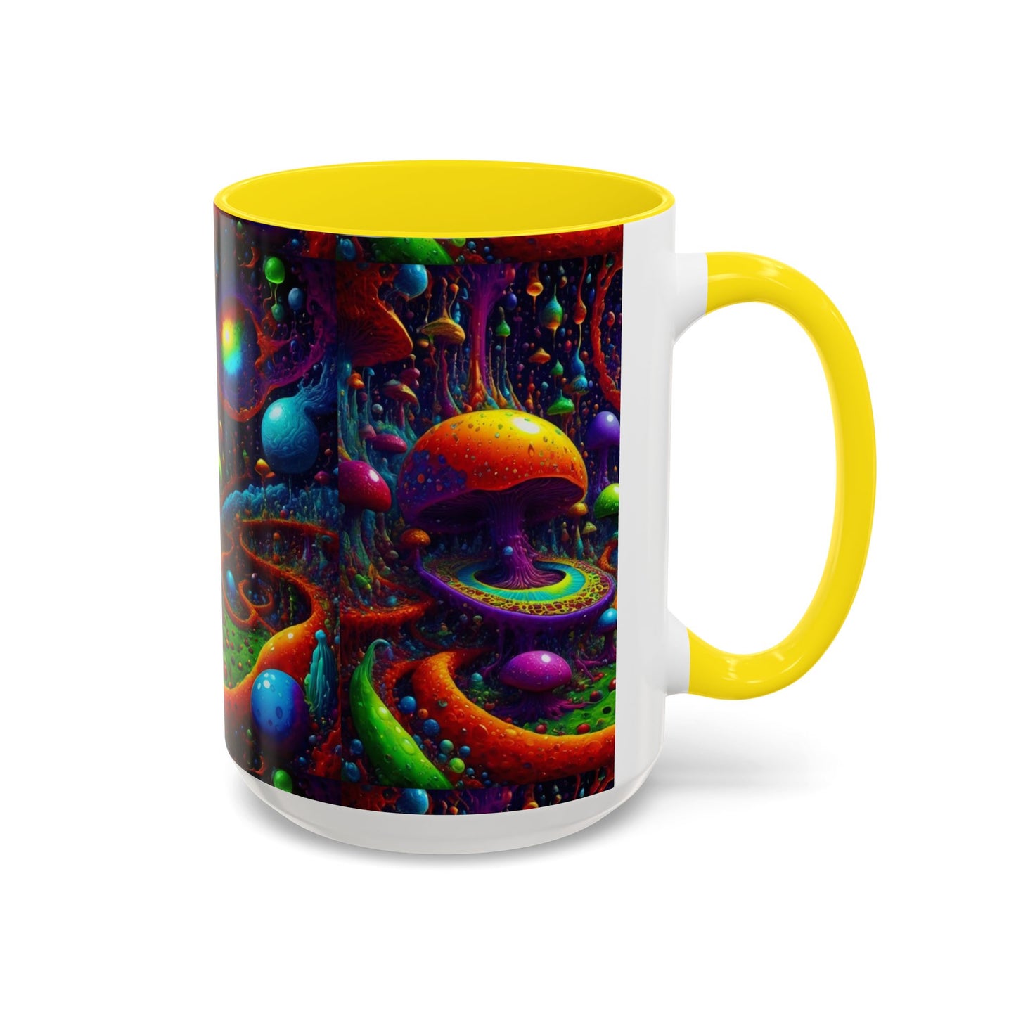 Psychedelic Mushroom Galaxy Coffee Mug — Vibrant Trippy Accent Mug (11/15oz)