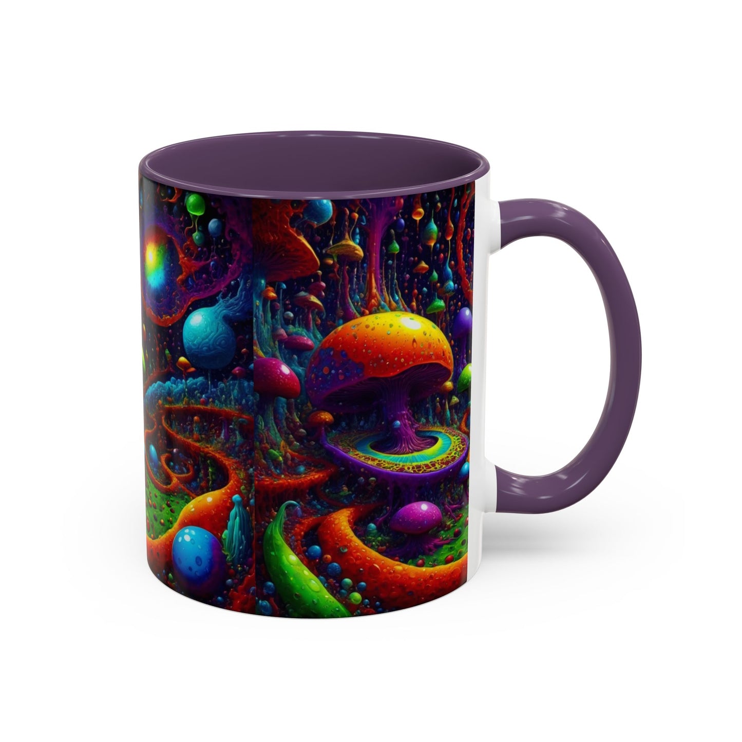 Psychedelic Mushroom Galaxy Coffee Mug — Vibrant Trippy Accent Mug (11/15oz)