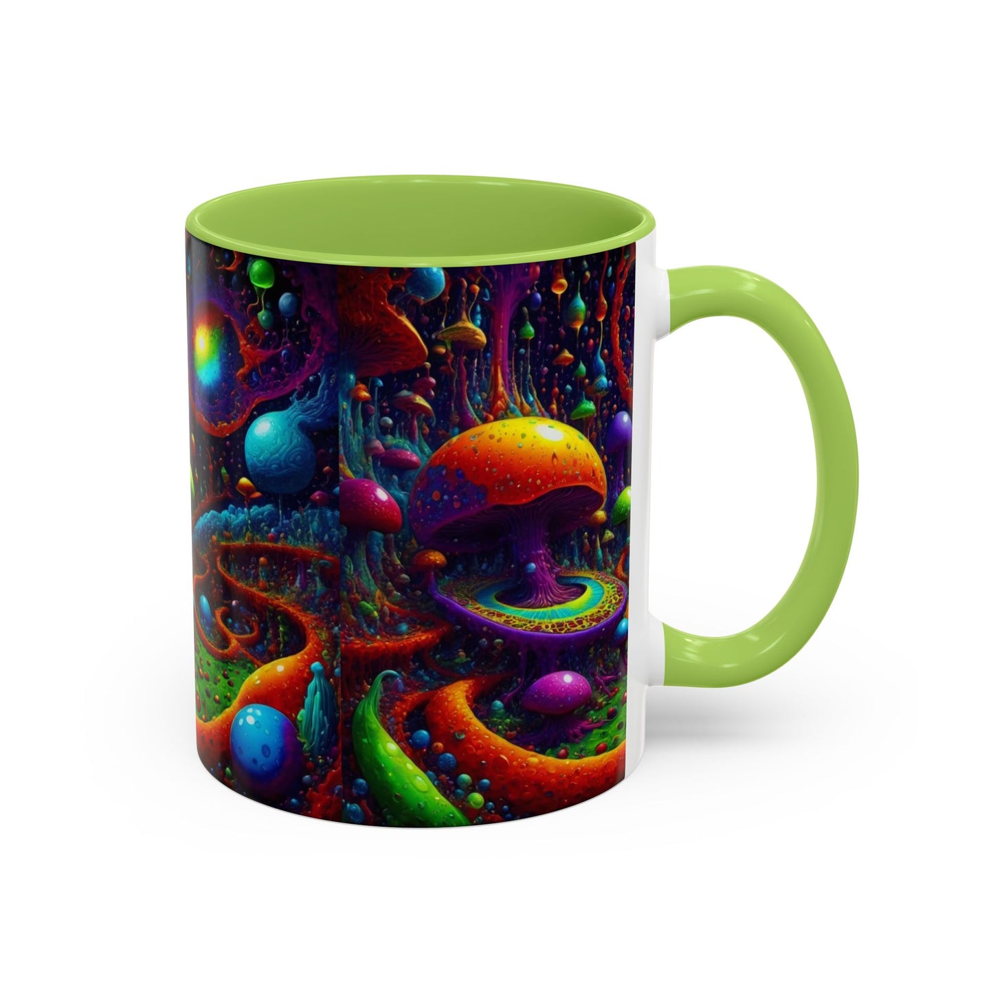 Psychedelic Mushroom Galaxy Coffee Mug — Vibrant Trippy Accent Mug (11/15oz)
