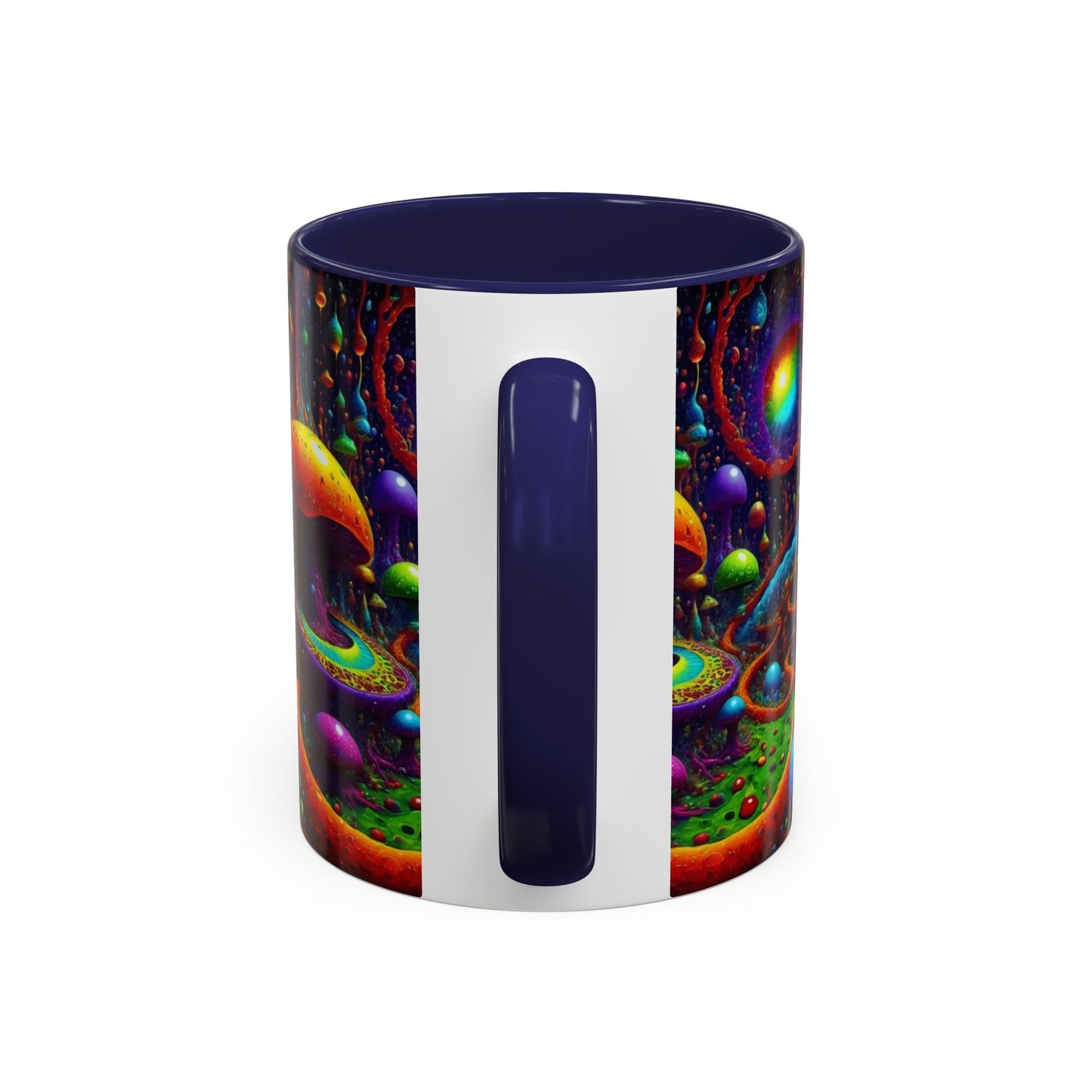 Psychedelic Mushroom Galaxy Coffee Mug — Vibrant Trippy Accent Mug (11/15oz)