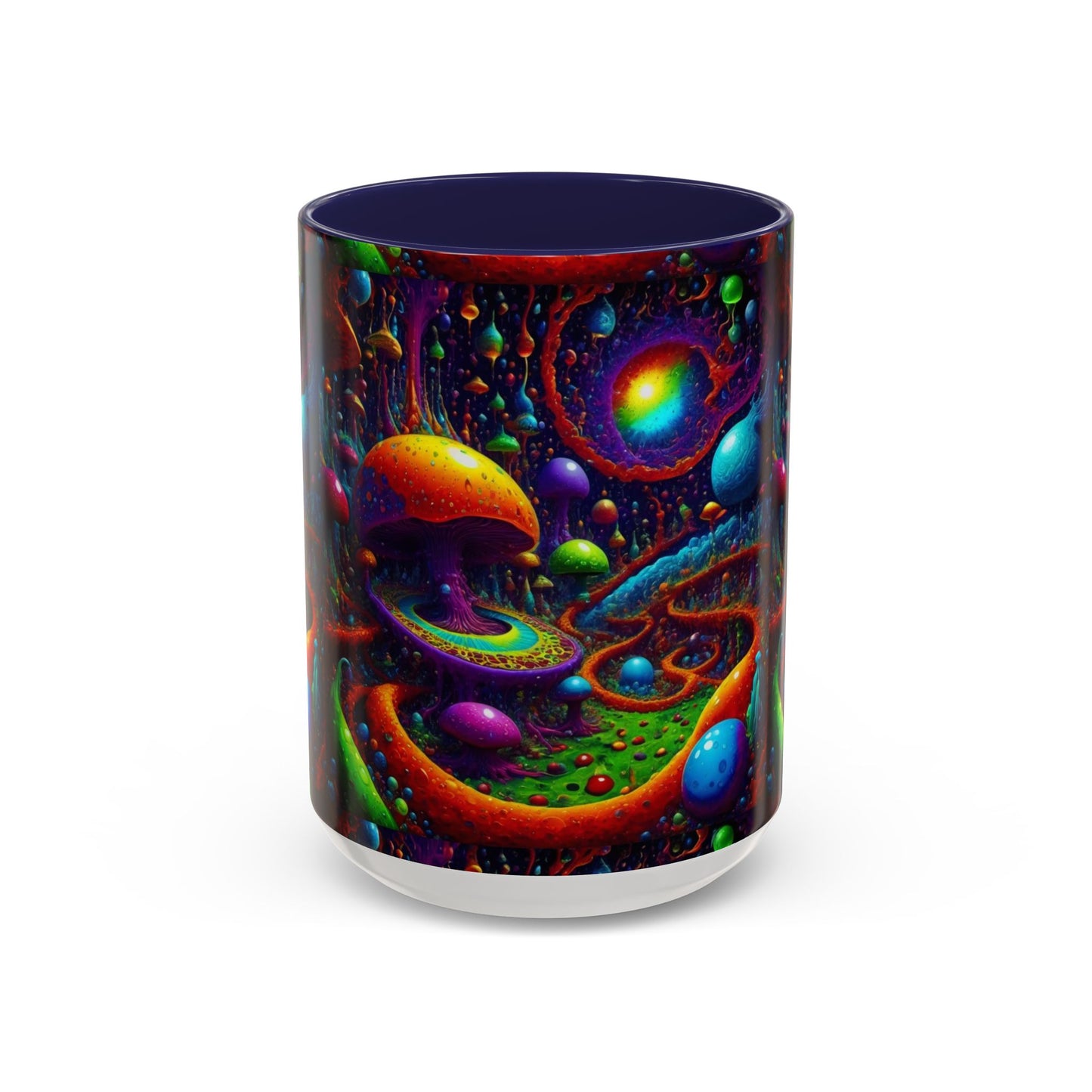 Psychedelic Mushroom Galaxy Coffee Mug — Vibrant Trippy Accent Mug (11/15oz)