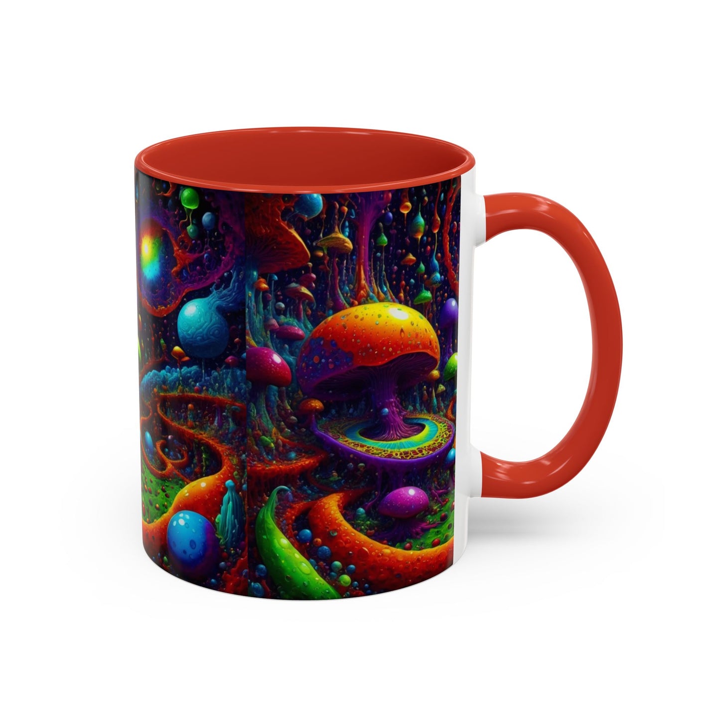 Psychedelic Mushroom Galaxy Coffee Mug — Vibrant Trippy Accent Mug (11/15oz)