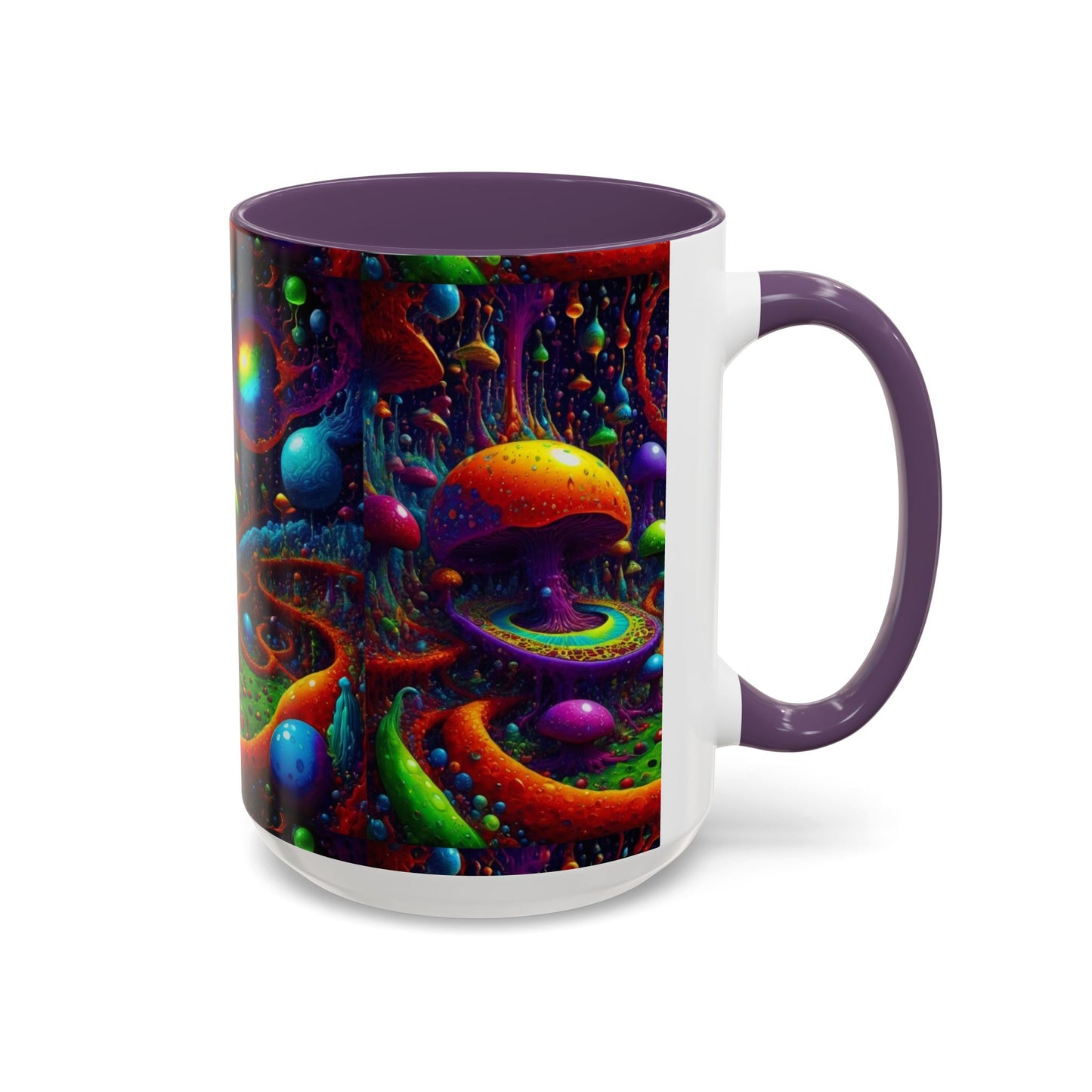 Psychedelic Mushroom Galaxy Coffee Mug — Vibrant Trippy Accent Mug (11/15oz)